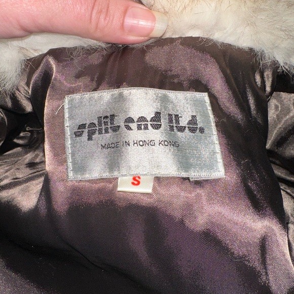 Vintage SPLIT END LTD 1970s AUTHENTIC LIKE NEW 100% RABBIT FUR - Picture 2 of 5